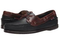 2016 Sebago Moccasin Boat Shoes for Men - Schooner - Black/Brown Leather Sale Online